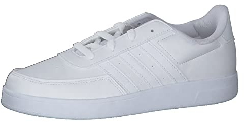 adidas Unisex Kinder Breaknet Lifestyle Court Lace Shoes, Cloud White/Cloud White/Grey one, 35 EU