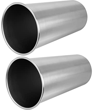Trinkbecher Aus Edelstahl 2 Stück Bier- Und Weinkrüge Aus Metall Schlankes Design Für Den Täglichen Gebrauch