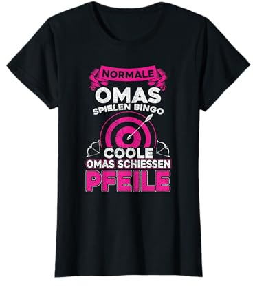 Coole Oma, Zielscheibe Pfeil Und Bogen Bogenschiessen Damen T-Shirt