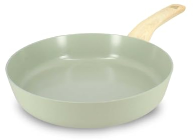 MENASTYL - Poêle 24cm Colorama Céladon - En Aluminium - Revêtement antiadhésif en céramique - Tous feux dont induction