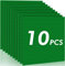 Mlikero 10 Pack Classic Baseplates Building Plates- Large 10 x 10 Building Bricks, Compatible with All Major Brands and Activity Table, for Builders Age 3+ (Green)