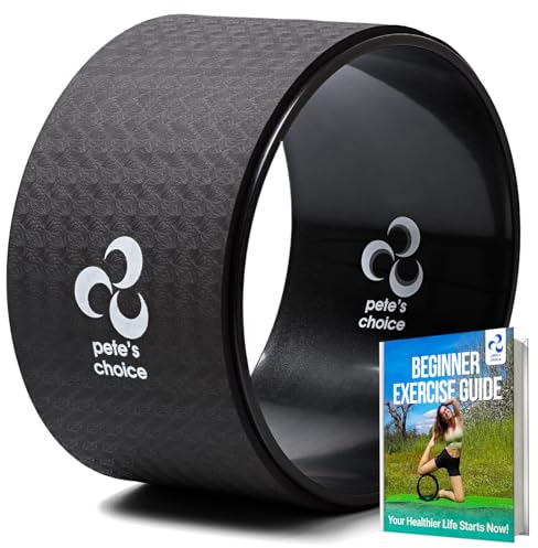 Yoga Rad Groß XL Breit – Anfängerfreundliches Yogarad Groß Breit - Bequemes, Stabiles, Sicheres Jumbo Yoga Wheel - Körperhaltung Verbessern - Übungen zu Hause - Gegen Rückenschmerzen