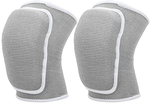 Ginocchiera Sportiva, Ginocchiere Elastiche Sportive Per Bambini, Scaldamuscoli Ginocchiera Per Bambini Supporto Per Ginocchio Per Danza Pallavolo Basket(Grigio)