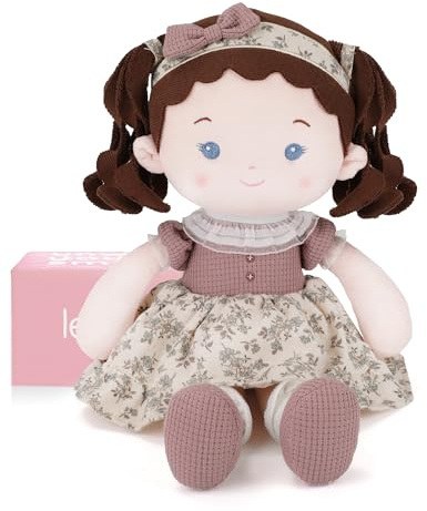 LeyaDoll mjuk babydocka leksak (40 cm), min första tygdocka för 1-åriga flickor, födelsedagspresent, småbarn – Little-Miss-Posy-Mae