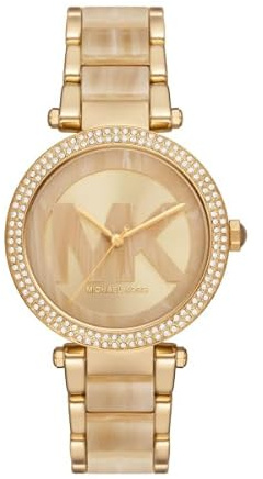MICHAEL KORS Eine Damenarmbanduhr MK7370 im goldenen Fashion-Design.