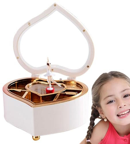 Music Jewelry Box Ballerina Jewelry Box for Girls Musical Jewelry Storage Organizer | Music Turning Ballet Girl Gift for Kids Titles