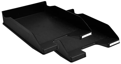 Exacompta 2x Briefablagen DIN A4 Combo Midi ECOBLACK schwarz