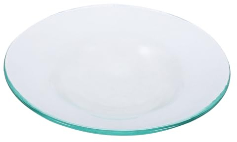 Ciieeo Piattino per Oli Essenziali in Vetro 10 Cm, Piastra di Ricambio per Scaldacera Aromaterapia, Accessorio Compatibile Lampade a Olio e Scaldacera Elettrici per Uso Domestico
