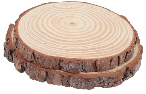 GALPADA 2 Stück Gartentrittsteine 21,5cm für Gartenwege mit Natürlichem Material und Dekorativer Gartengestaltung