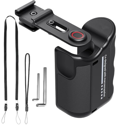 Nudorpn Maniglia per fotocamera Set | Supporto stabilizzatore presa in mano,Stabilizzatore video a mano libera Vlogging automatico quotidiano esterno per donne e uomini