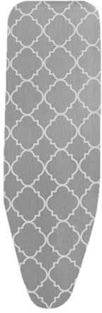 Copriasse da stiro - 121 x 44 cm Cuscino per asse da stiro Superficie di pressione resistente alle scottature | Tappetino da stiro a vapore con imbottitura spessa termoriflettente, copertura