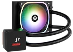 ENERMAX AQUAFUSION II 120mm ARGB AIO Wasserkühlung Intel AMD Digital APP | Dual Chamber, TDP 310W+, Intel LGA 1851/1700/115x/2066, AMD AM5/AM4, Digital Anzeige, 1x SquA RGB 120 PWM Fan ELC-AQFS120-SQA