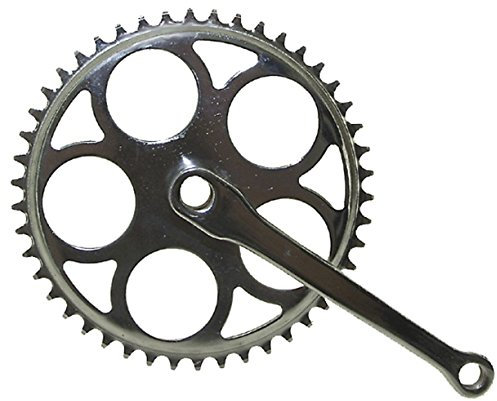 M-Wave Kurbelgarnitur mit Tretlager und Spie 46T Silber