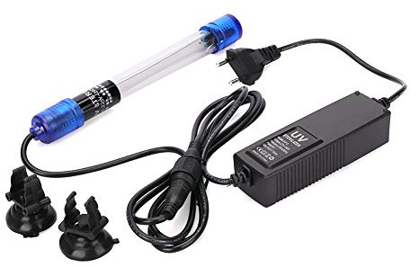 Mumusuki LED Aquarium Licht, 220-240V Wasserdicht UV Sterilisator Licht Lampe Algengrün Bakterien Tötung Ultraviolett Lampe Sterilisator Wasser Desinfektion für Aquarium Stecker EU(UV-9)