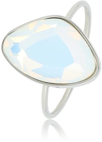 My Bendel Stylischer Ringe Für Damen | Glasstein in Grün, Quarz, Rot, Schwarz in Silber & Gold | Bleibt Schön Und Verfärbt Nicht | Stapelbare Ringe | Mit Luxuriöser Schmuck Geschenkverpackung
