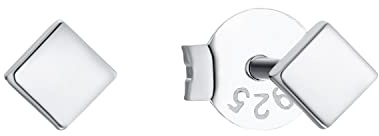 Amor Ohrstecker 925 Sterling Silber Damen Ohrschmuck, 0,3 cm, Silber, Kommt in Schmuck Geschenk Box, 2016916