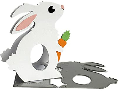 ECMQS Rabbit Box Stanzmaschine Ostern Stanzschablone, Scrapbooking Prägeschablonen Stanzformen Schablonen For Scrapbooking, Fotopapier, Karten, Handwork Prägen DIY Herstellung Geburtstag Geschenk