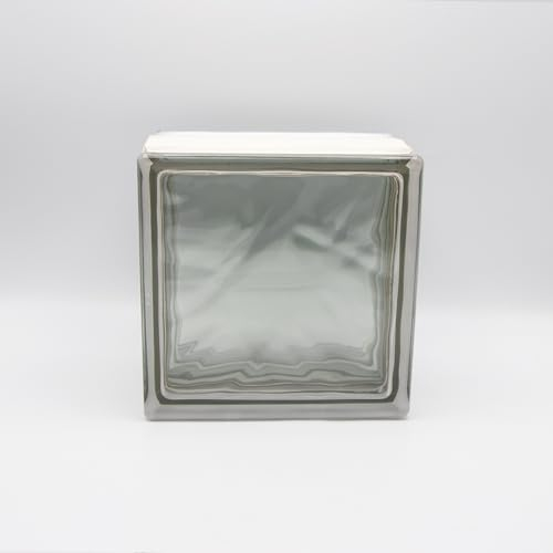 Fuchs Design THERMO BLOCK, 3x nube de bloques de vidrio, 19x19x12cm, interior satinado, aislamiento térmico: Ug 1,2