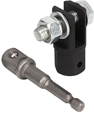 Akozon Scherenwagenheber-Adapter, 1/2 Zoll Auto-Scherenwagenheber-Adapter, Scherenwagenheber-Stecknuss-Bohrer-Adapter für Ring- oder Doppelloch-Scherenwagenheber-Bohrer-Adapter