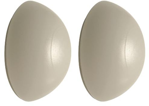 cyclingcolors 2x fermaporta adesivo paracolpi per maniglia beige 31mm proteggi muro protezione universale