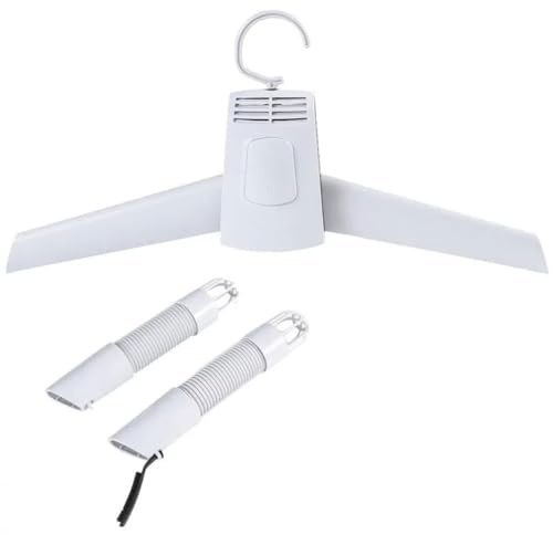 DINGK Secador de Zapatos eléctrico, Colgador de Secadora eléctrica, secador de Zapatos eléctrico, tendedero eléctrico Plegable portátil, for Viajes al Aire Libre, Ropa, Zapatos, Calentador