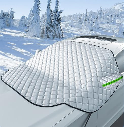 Frontscheibenabdeckung für Smart Fortwo 450 451 453 / Forfour 453 454, Faltbare Autoabdeckung gegen Schnee, Frost und Sonne