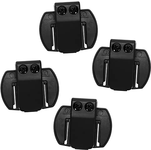 Prakti 4 piezas V6 V4 V2-500C intercomunicador casco, soporte de montaje de clip para casco de moto, Bt Bluetooth