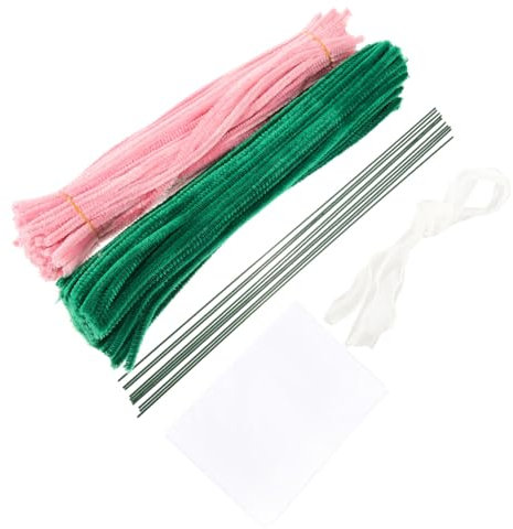 Lurrose Chenille-stiele Zum Reinigen Und Handwerk Handgefertigte Diy-zubehör Und Materialien Zur Blumenstraußherstellung Biegbarer Riegel Für Kreative Projekte