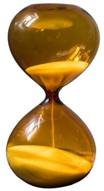 Purzen Sanduhr-Sanduhren, Sanduhr-inspiriertes Glas für Zuhause, Schreibtisch, Bürodekoration,15 Minutes