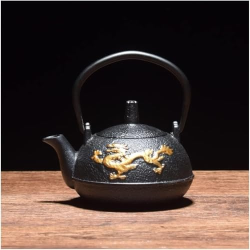 Tetera De Hierro Fundido, Tetera De Cerámica China, Tetera China De Hierro Fundido De 300 Ml, Olla De Hierro Fundido Del Sur, Tetera Creativa, Olla De Hierro Fundido De Dragón De Hierro Doble