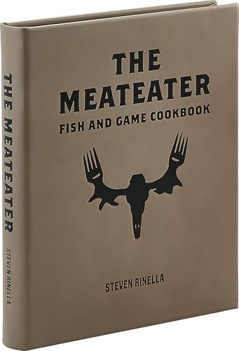 Graphic Image The Meateater - Libro de cocina de pescado y caza, piel regenerada color gris pardo, encuadernado a mano en los Estados Unidos (8.35 pulgadas de ancho x 10.3 pulgadas de alto, 368