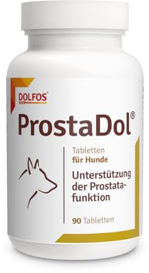 DOLFOS PETS ProstaDol, 90 pastillas para perros, próstata perro y sistema urinario, con semillas de calabaza Cranberry perro, Suplemento dietético natural para incontinencia y incontinencia urinaria