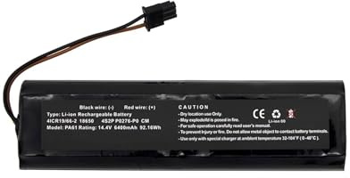 ASKC 6400mAh PA61 Replacement Battery for RoboVac X8, RoboVac X8 T226X, RoboVac X8 Hybrid White, RoboVac X8 Pro, RoboVac X8 Pro SES 92.16Wh 14.4V Robot Vacuum Li-ion Battery