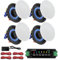 STUDIOFINIX 4 Inch 320 Watts 2-Way Bluetooth Ceiling Speakers Package for Home Theater System, Living Room,Office,Flush Mount（4 Speakers）