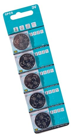 CR2450 batería de botón de litio de 3 V 5 pilas CR2450 para tiras LED y otros dispositivos electrónicos pequeños