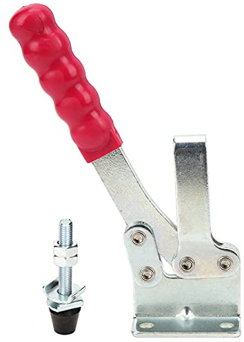 FTVOGUE Abrazadera de Palanca para Soldadura de Acero Aleado, Punta de Presión de Liberación Rápida, Fijación Vertical con ángulo de Apertura de Penetración de 85° para metalurgia.