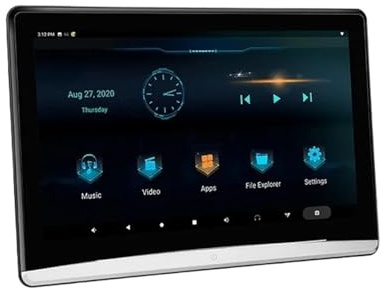 13.3 Inch Headrest TV 4K Car Monitor Multifunction Tablet Touch Screen WiFi/Bluetooth/USB/SD/HDMI In Out FM(11.3 In 2G 16G 1)