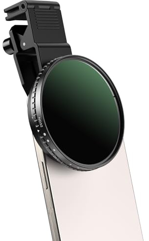 APEXEL Universal-Handyfilter, 67 mm Variabler ND2-ND400-Filter, Geeignet für iPhone 17/16/15... Samsung, Xiaomi und andere Smartphones
