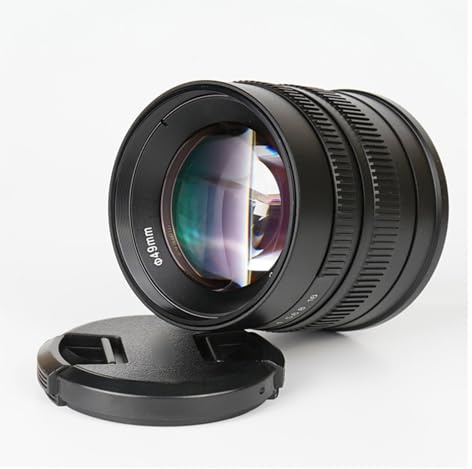 camera lens, 55mm F1.4 MF Large Aperture Portrait Prime Lens, Compatible For Sony E A6600 Canon EOS-M M50 FujiX X-A1 X-T1 Micro 4/3,in parts(XF)