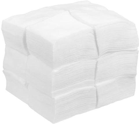 Cabilock 1200 Stück Weiße Dünne Make Up Entferner Pads aus Vliesstoff Starke Saugfähigkeit und Fusselfrei für Professionelle Salons zum Abschminken und Nagelpflege