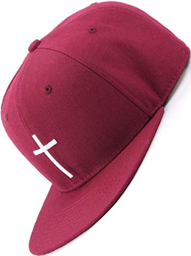 Bexxwell snapback keps röd med kors (optimal passform, mössa, röd, kors, unisex)