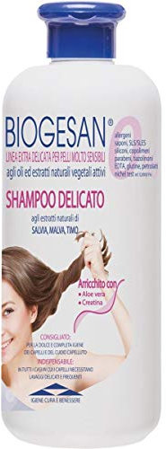 Biogesan Shampoo Delicato 500 Ml. Arricchito con Aloe Vera e Cheratina