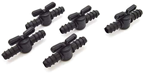 S&M 543845 1/4-Zoll-Ringschlüssel, 16 mm, Tropfbewässerung, 5 Stück, Schwarz