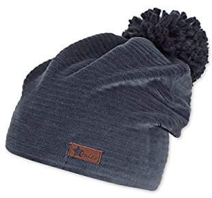 Sterntaler Berretto con Pompon per Bambini, Celeste, 51