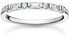THOMAS SABO Ring weiße Steine 925 Sterling Silber TR2348