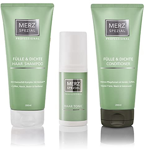 Merz Spezial Professional Set Haar Shampoo, Conditioner & Tonic - für mehr Haarwachstum, weniger Haarausfall und weniger Haarbruch