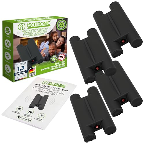 ISOTRONIC Mäuseabwehr & Mardervertreiber mit Intervallschaltung gegen Gewöhnungseffekt – effektiver Mäuse- & Marderschreck für Autos, Dachböden, Garagen UVM. – tierschonend & sicher (4)