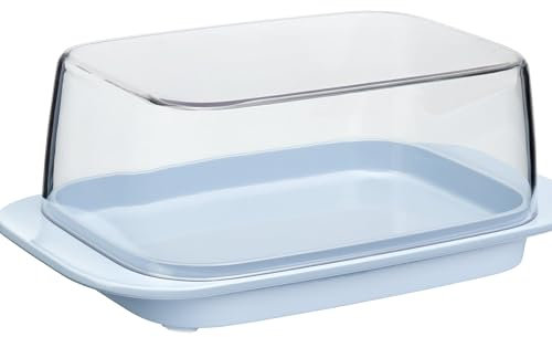 Mepal – Burriera – Nordic blue – per 250 g di burro – coperchio trasparente – si adatta perfettamente al frigorifero – lavabile in lavastoviglie.