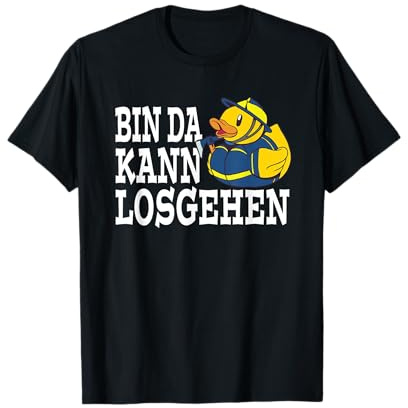 Bin da kann losgehen THW Einsatz Technisches Hilfswerk T-Shirt