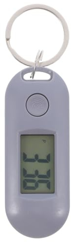 ULTECHNOVO Schlüsselanhänger-Taschenuhr: Mini-Digital-Taschenuhr mit Kette, passend für den Rucksack eines Krankenpflegeschülers – Grau (6,5 x 2,5 cm)